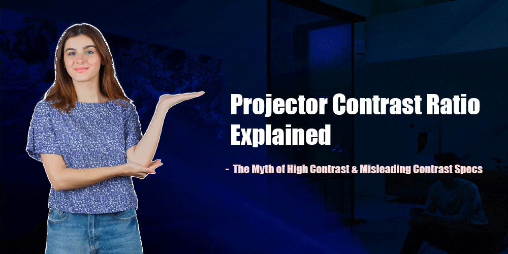 What is projector contrast ratio